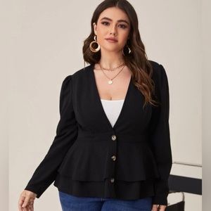 SHEIN peplum blazer